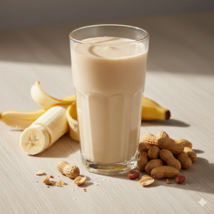 Banana Pernut shake juice
